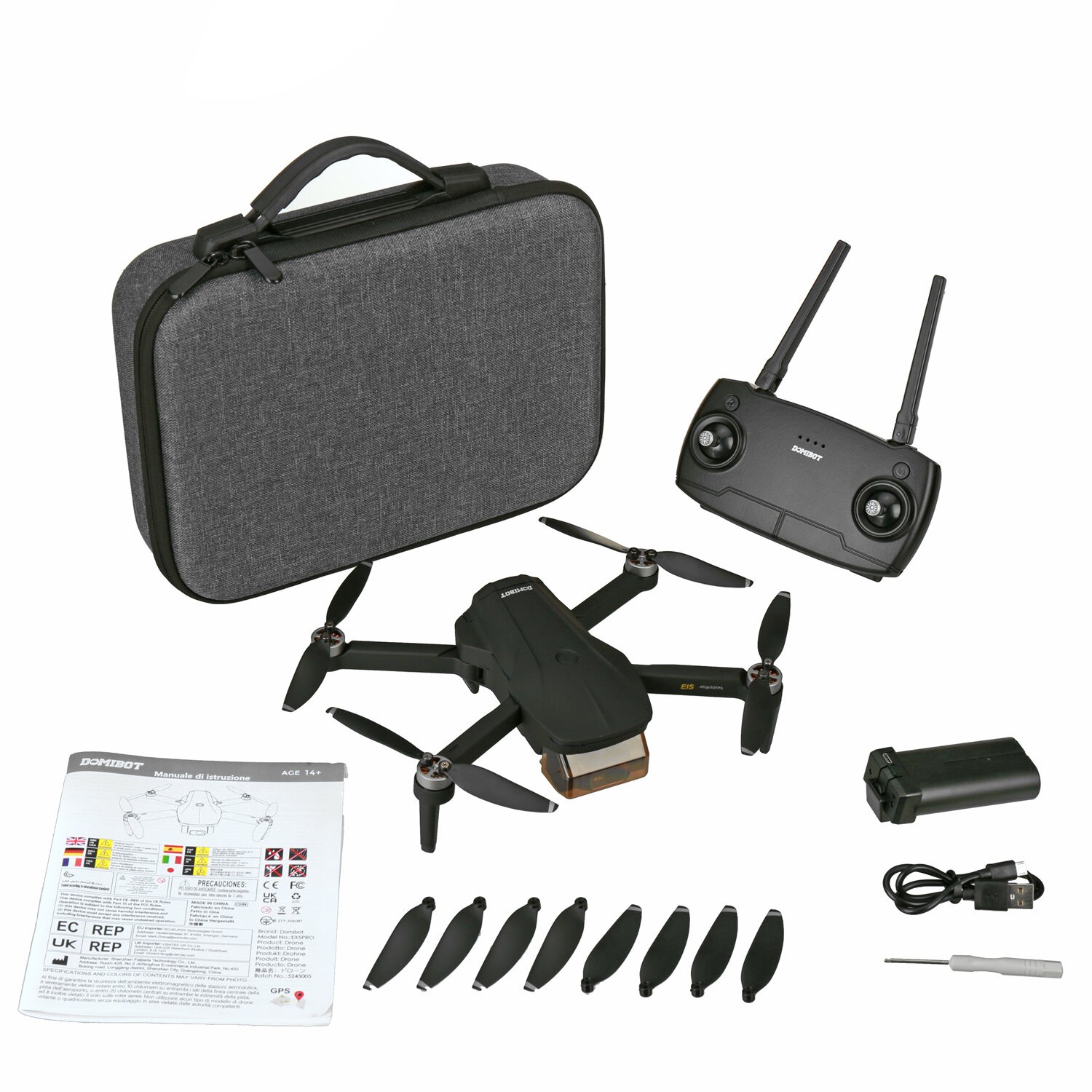 רחפן עם מצלמה 4k , זמן טיסה 25 דק