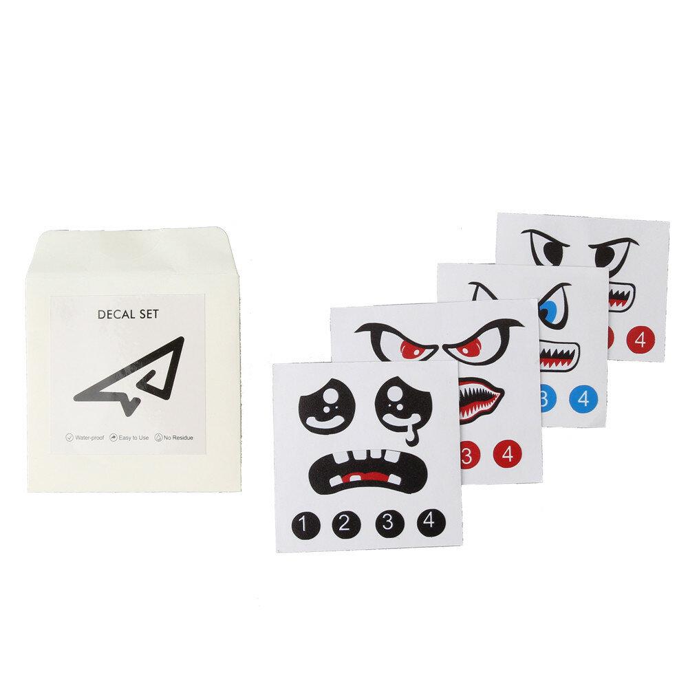 4 מדבקות של כריש לרחפן