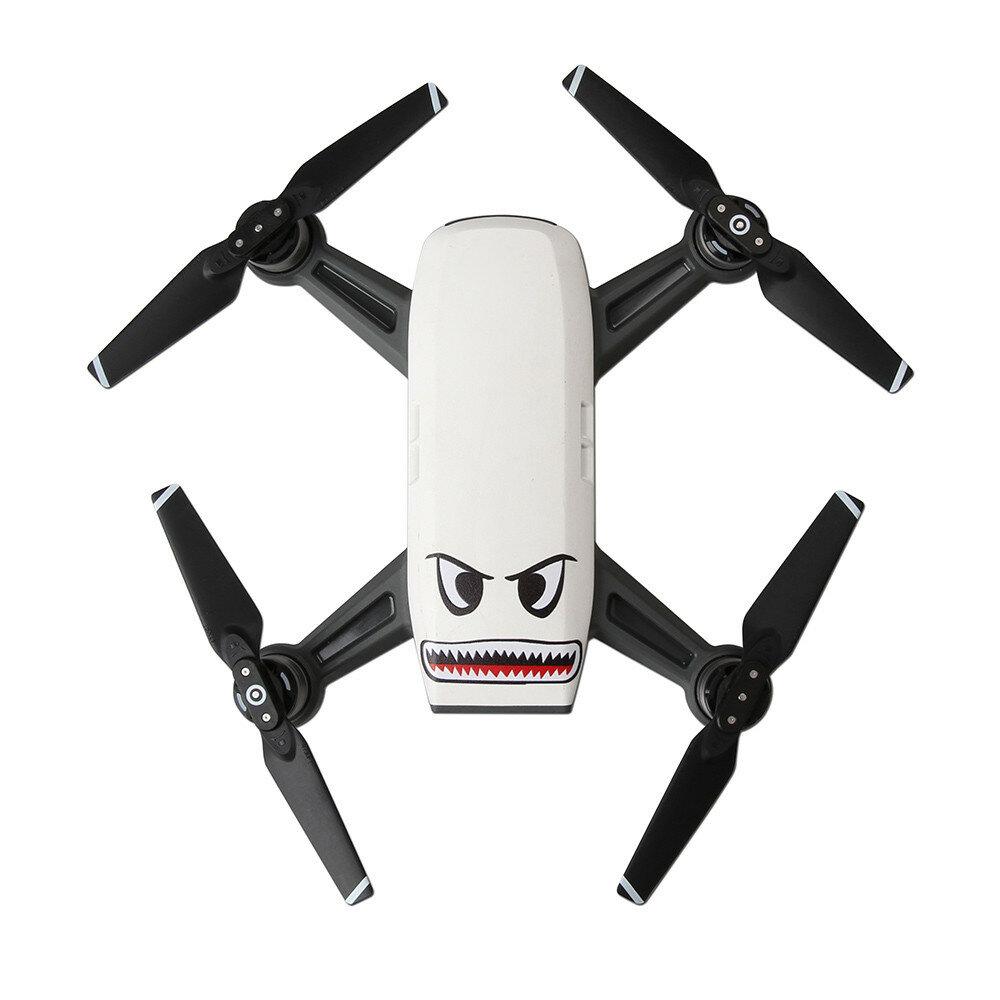 4 מדבקות של כריש לרחפן