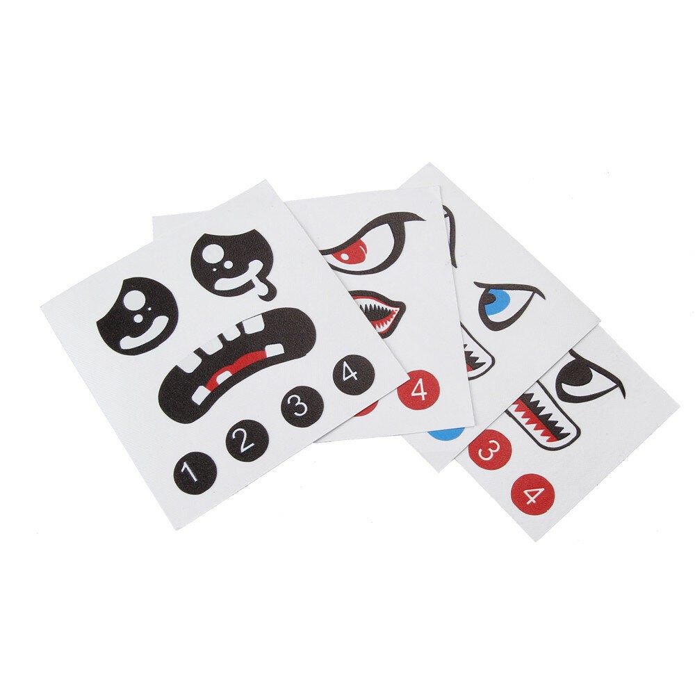 4 מדבקות של כריש לרחפן